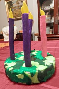 felt advent wreath tutorial